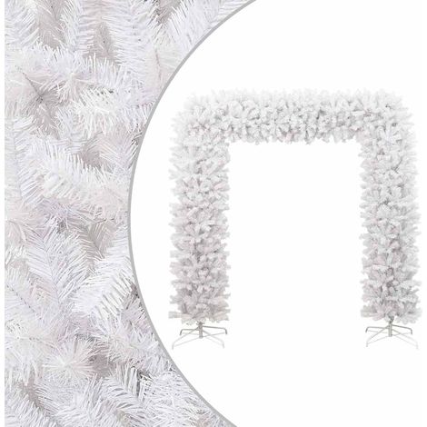 vidaXL Árbol de Navidad en arco blanco 240 cm (1/5)