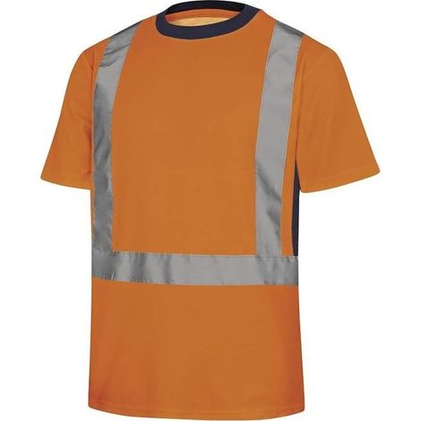 Delta Plus 5425433 NOVA T-shirt Alta Visibilita' Maniche Corte 55% Cotone 45% Poliestere 150 g-m² Classe 2 colore Arancio Fluo