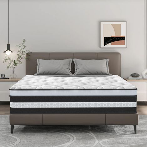 Yidatong – Matelas hybride 160x200 cm – Épaisseur 25 cm – Mousse à mémoire de forme et ressorts ensachés – Confort respirant et soutien optimal