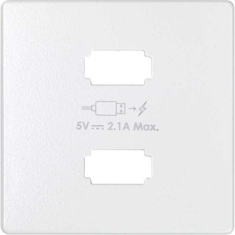 SIMON 8221096-030 Ladeplatte 2xUSB 5V 2.1A weiß