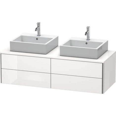 Lavabo consola Duravit XSquare, suspendido, para dos lavabos, 4 (1/2)