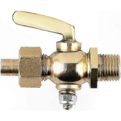 Brass fuel tap 1/4-1/4 BSP for vintage motorcycles (1/2)