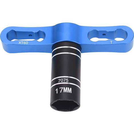 Clé hexagonale de 17 mm pour roues de voitures RC Traxxas, Axial, Arrma, HSP, Redcat, ECX et HPI 1/8, 1/10 et 1/12 (bleue) (1/5)