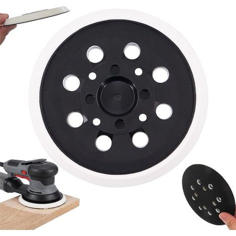 Disque de ponçage de 123 mm - Disque de polissage électrique - Papier de verre auto-adhésif - Disque de polissage - Convient aux ponceuses Bosch - Compatible avec les ponceuses orbitales Bosch PEX 300 (1/5)