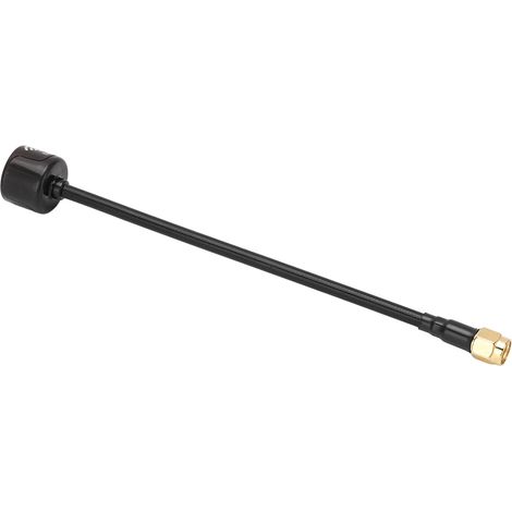 Antenne pour drone FPV 5,8 GHz, 155 mm, 2,5 dBi, avec trou interne RPSMA pour drone RC FPV (noire) (1/5)