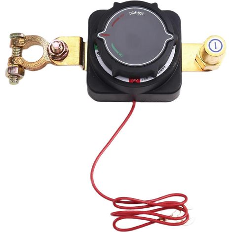 Interrupteur de déconnexion de batterie avec voltmètre, disjoncteur principal marche/arrêt 5-80 V CC pour bateau (1/5)