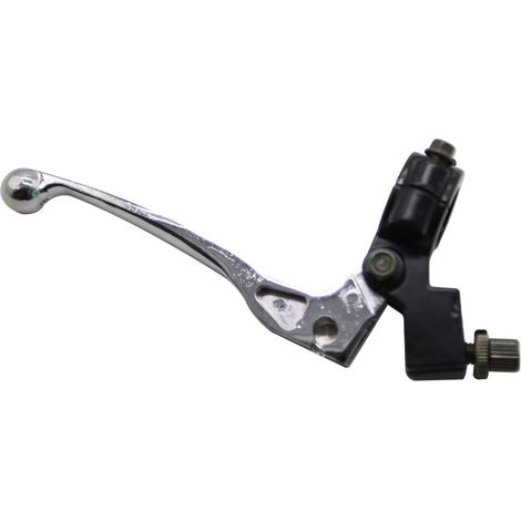 Levier d'embrayage gauche et câble d'embrayage avec réglage pour guidon de 7/8 pouce, compatible avec les motos tout-terrain SSR 50cc, 70cc, 90cc, 110cc et 125cc (couleur argent). (1/2)