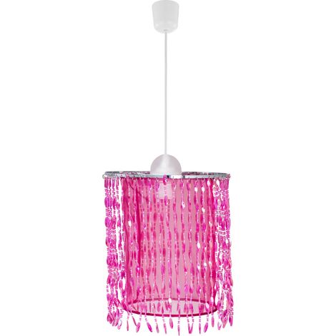 Plafonnier pendule pour filles DIMMABLE lampe en cristal TÉLÉCOMMANDE dans un ensemble comprenant des ampoules LED RVB