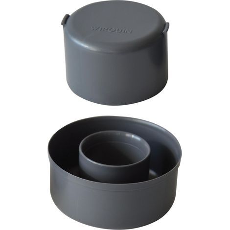 Wirquin – Godet et cloche en ABS pour bonde de douche extra-plate – Compatible avec siphons Slim – Installation rapide et facile – Pour espaces confinés (1/4)