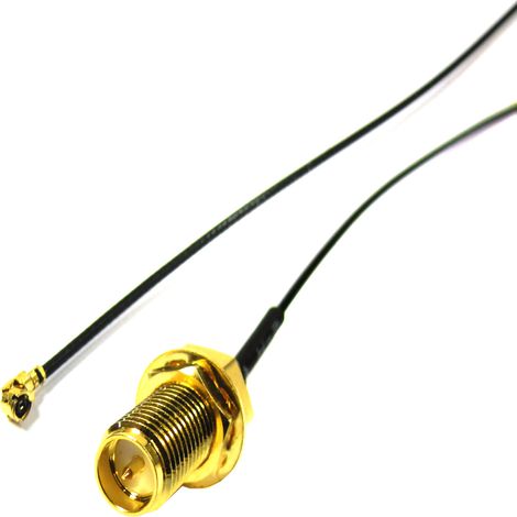 BeMatik - Cavo 1,13 millimetri 20cm (U.FL-Macho/rSMA-Hembra)