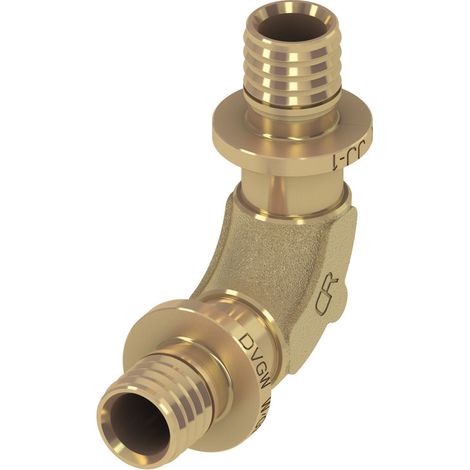 TECEflex Bogen 90Grad Rotguss, druckverlustoptimiert 50mm (1/3)