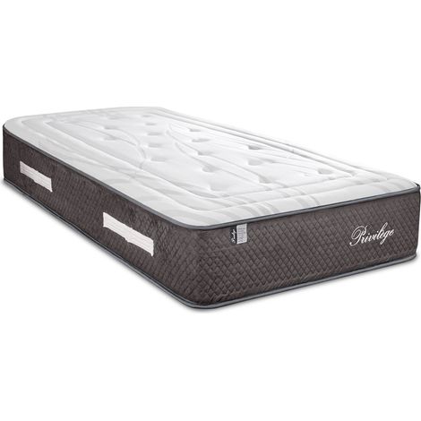 BELLECOUR LITERIE Matelas PRIVILEGE 90x190 cm Ressorts ensachés & Mémoire de forme