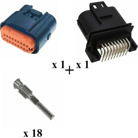 Kit Connecteur JAE MX23A Mâle 18 Voies PCB