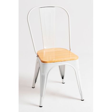 Packs Sillas Comedor - Pack 6 Sillas Torix Madera Natural - Blanco (1/5)