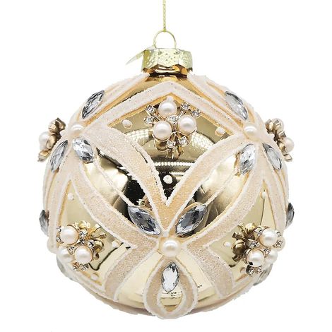 Sfera decorativa Extravagance in vetro oro Ø10 cm (1/2)