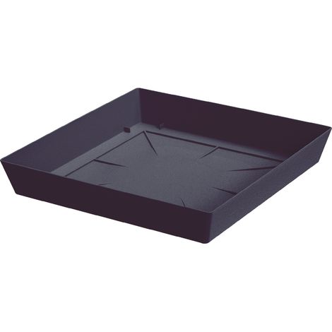 Lofly PPLFQ245 quadratischer Blumentopfuntersetzer Anthrazit (1/2)