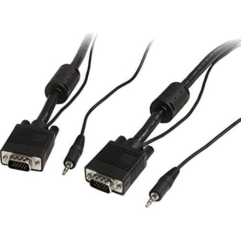 StarTech.com VGA, 3.5mm - VGA, 3.5mm, 2m VGA (D-Sub) + 3.5mm Schwarz (1/2)
