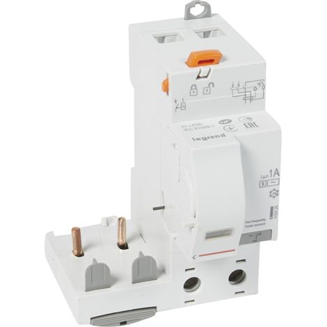 Bloc différentiel adaptable à vis pour DX³ 1 module par pôle 2 Pôles 230V 63A type AC 1000mA sélectif LEGRAND 410426
