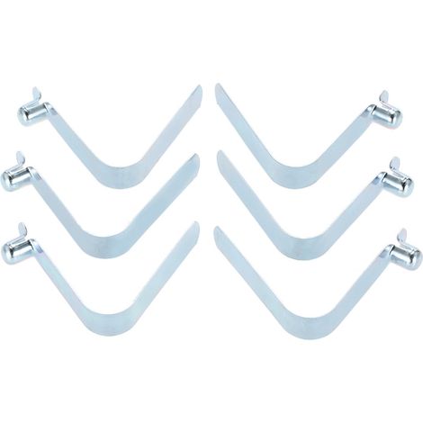 Clips à ressort pour pagaie de Kayak, 6 pièces, poteau de tente, bouton-poussoir, Clip à pression, goupille de Tube de verrouillage (1/5)