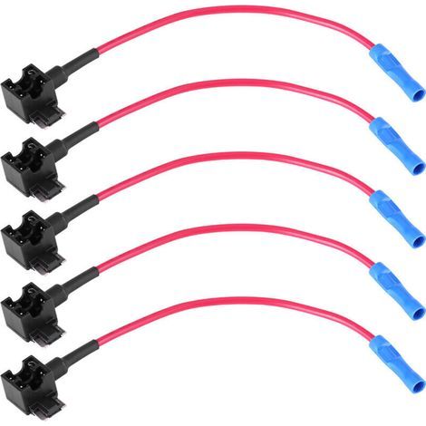 5pcs Fusible Lame Adaptateur, 12V Ajouter un Fusible de Circuit Porte-Fusible de Voiture Adaptateur Mini Fusible à Lame(Micro Mini Type) fusible (1/4)