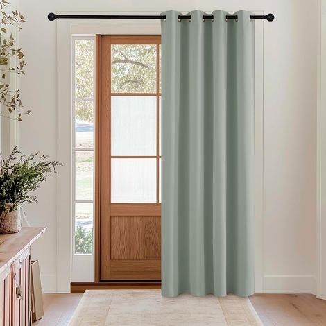 Green Thermal Blackout Curtain with Eyelets for Interior (1/5)