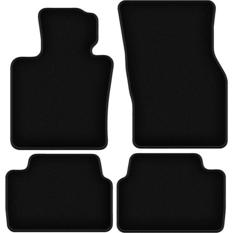 Tapis de sol en velours noir BASIC pour : Mini Cooper F55 5 portes (2014-)