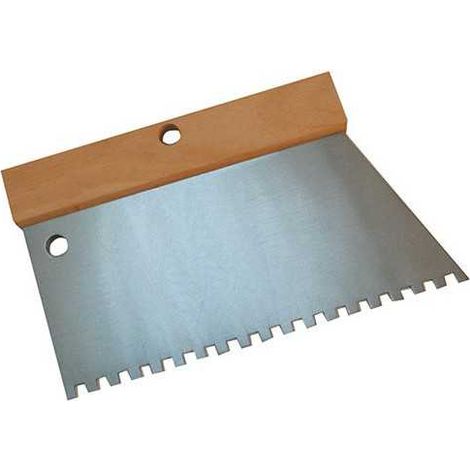 Peigne à colle manche bois 220mm U 6x6 MEJIX 180231