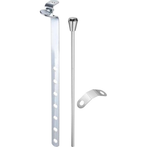 Kit De Réparation pour Évier De Lavabo, Tige D'Extension De Vidange D'Évier Et Kit De Liaison avec Clip À Ressort, Ensemble De Tige De Traction pour Remplacer Le Bouchon De Vidange (1/5)