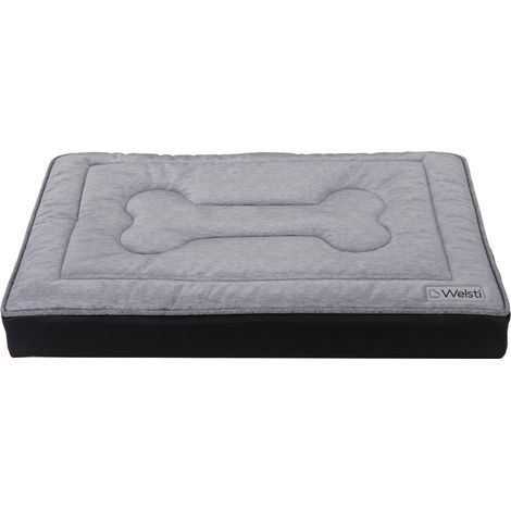Orthopädische Hundebettmatratze Welsti grey bone XL 130x90 rutschfest
