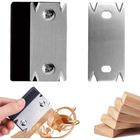 Coupe-Bordure pour le Bois, Lame de Coupe-Bordure pour le Travail du Bois, Portable Coupe-Bande de Chant Manuel avec 1 Lame de Rechange, Raboteuse Manuelle Outils de Placage de Chant pour Bois PVC ABS (1/5)