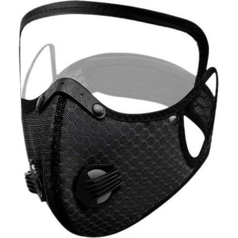 Visière de protection noire pour motos électriques, unisexe, coupe-vent, protection solaire, masque intégral. (1/5)