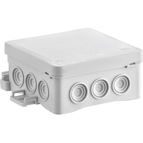 Caja de instalación mural NS6 FASTBOxHOOK, 85 x 85 x 40 mm, gris