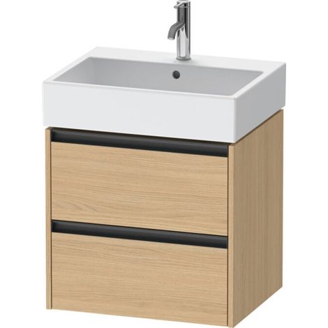 Duravit Ketho.2 Waschtischunterbau wandhängend, 2 Schubkästen, (1/2)