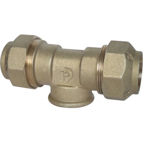 Raccordo A Tee Femmina In Ottone Polietilene 2" ø63