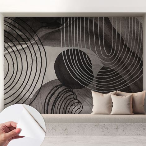 Fototapete Selbstklebend - Wanddekoration - Wandfolie - 3D Tapete Wand - Wohnungsdeko Harmonie der Formen 208x146 cm (1/5)