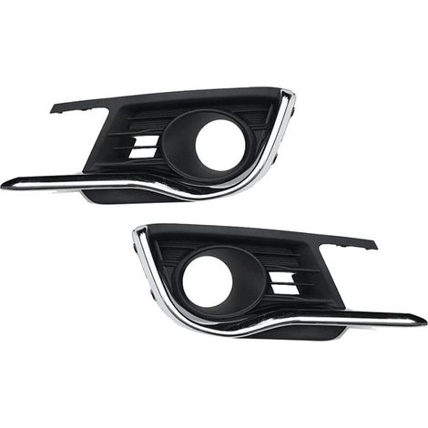 Suitable for 15-17 Suzuki Ciaz, left front bumper fog light cover with bright strip. (1/2)