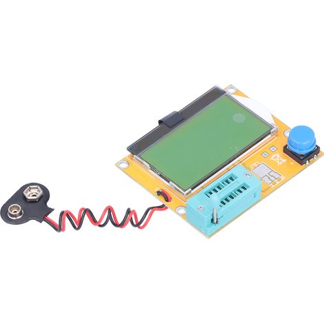 Testeur de transistors à écran LCD rétroéclairé, module de mesure de capacité, détecteur de composants électroniques (1/5)