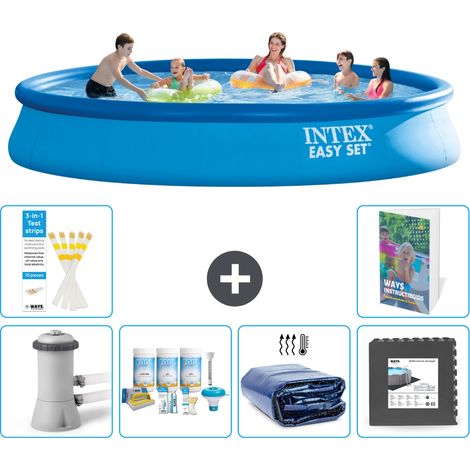 Intex Piscine Easy Set Ronde - 457x84 cm - 7-pièces S233 (1/5)