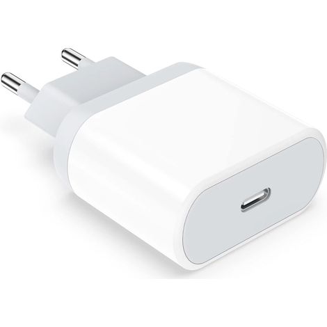 Caricabatterie rapido USB-C da 20 W per iPhone 14/14 Plus/14 Pro/14 Pro Max/13/12/11/XS/XS Max/XR/X, iPad, AirPods, porta di ricarica USB-C PD 3.0, adattatore da parete (1/5)