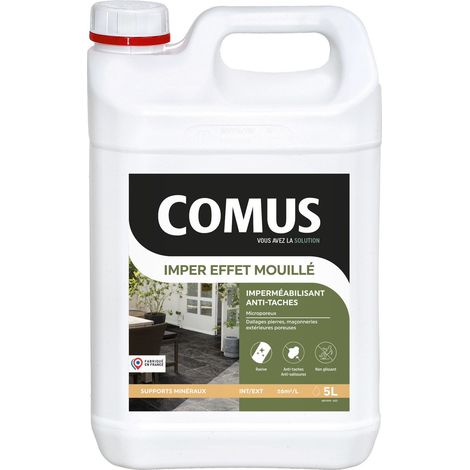 Comus – Imperméabilisant effet mouillé 5L – Protection hydrofuge pour béton et pierres – Application facile au rouleau ou pulvérisateur (1/3)