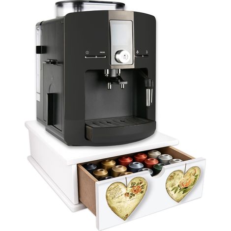 Lupia -  Cassetto Porta Cialde Caffè e Porta Capsule 27x33x11 cm ROSE HEART