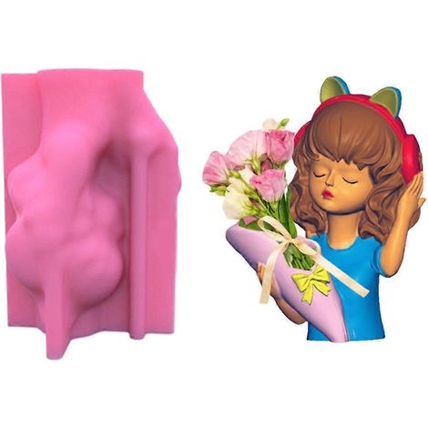 Moules en silicone pour vases, pots à plantes succulentes et supports à plantes. (1/4)