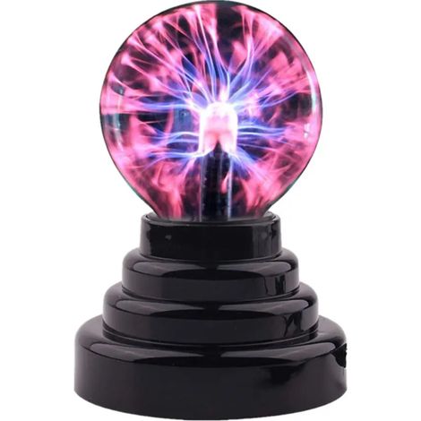 Lampe boule magique à Plasma 3 pouces, sphère électrostatique tactile, ampoule à Plasma, lampe de Table en forme de lune, éclairage de noël, décor de maison, nouveauté