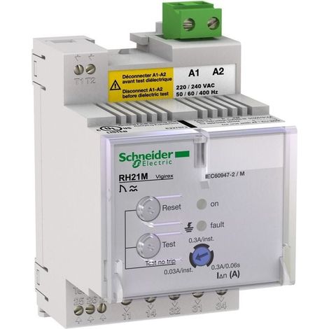 Relè differenziale Vigirex RH21M 30-300mA 380-415V - 56164