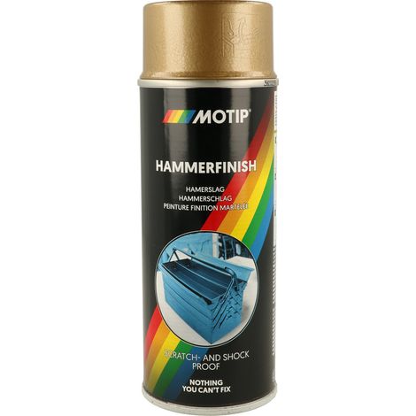 PEINTURE EFFET MARTELE OR AEROSOL 400ML MOTIP