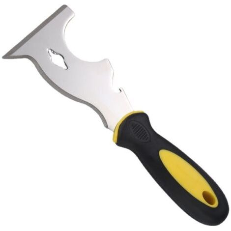 Couteau à mastic multifonctionnel en acier inoxydable, spatule de polissage miroir professionnelle en plastique épaissi 420, spatule à couteau à mastic pour lot (1/4)