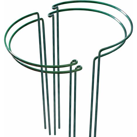 4 Pack Sturdy Metal Plant Support Garden Plant Cage Plant Stake for Tall Plants, Dahlias, Lilies, Fennel, Shrubs, Flower, Peonies, Hydrangea, Roses and More,2035cm (1/5)
