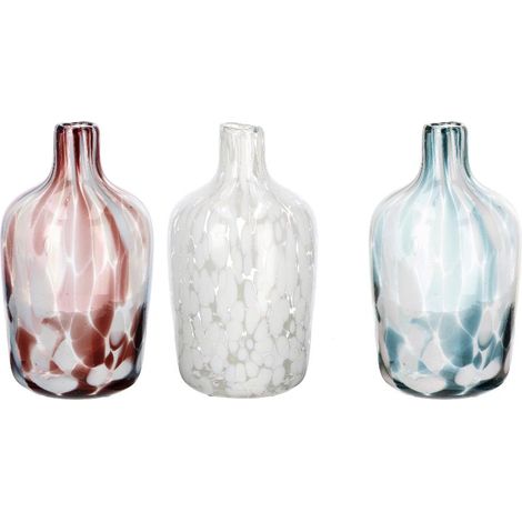 1 Pezzo Vaso in Vetro Decorativo Shay Colorato 12 x 21 cm 3 Colori (1/2)