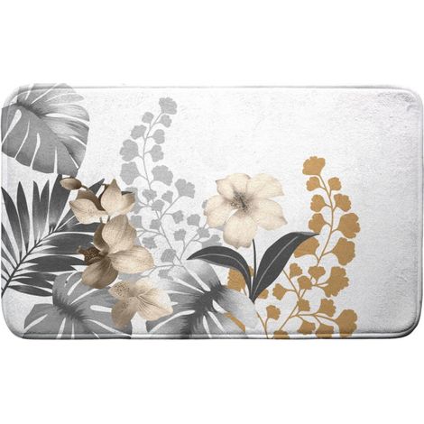 Tapis de Bain "Kelly" 45x75cm Blanc (1/5)