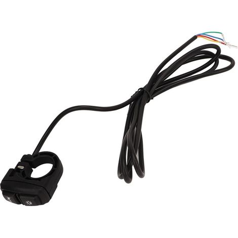Interrupteur de Guidon 2 en 1 pour Vélo Électrique – Commande Phare et Klaxon, Compatible 12‑72V Scooter et Bicycle Électrique (1/5)